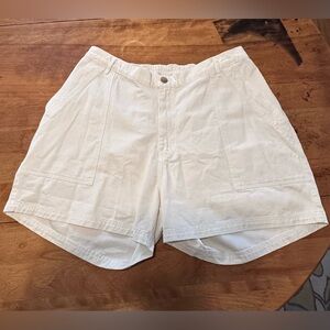 Big bud press work shorts white 1X plus size
